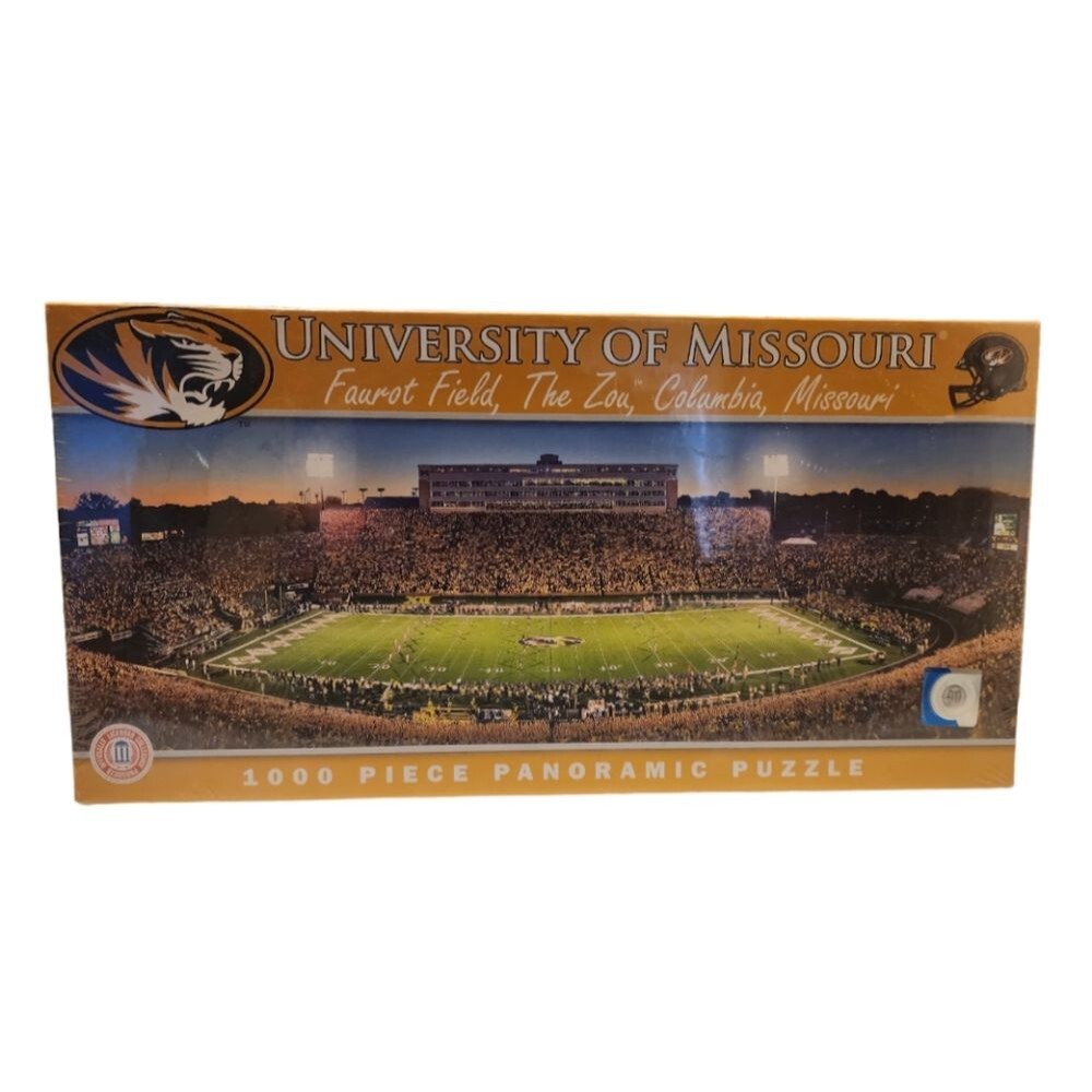 Tigers 1000-Piece Panoramic Puzzle - Gold/Black